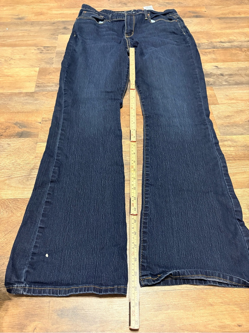 Levi Strauss Signature Modern Boot Cut Jeans Women’s 14 Dark Wash Stretch Denim - Picture 4 of 9
